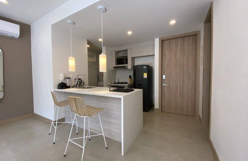 Cartagena District Apartment | w* | Lovely 1BR w/Pool and Balcony in Manzanillo
