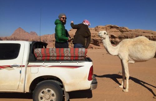 Wadi Rum Apartment | Wadi Rum 5-hour tour with sunset or morning, overnight stay with two meals and a Bedouin tent with a private bathroom Prices are for two people