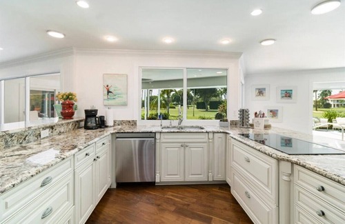 Moorings House | Walk to Beach, Moorings, renovated home Southern Exposure Golf Course View