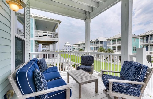 Beachside Village House | Walk to Ocean Beach House with 2 Decks in Galveston