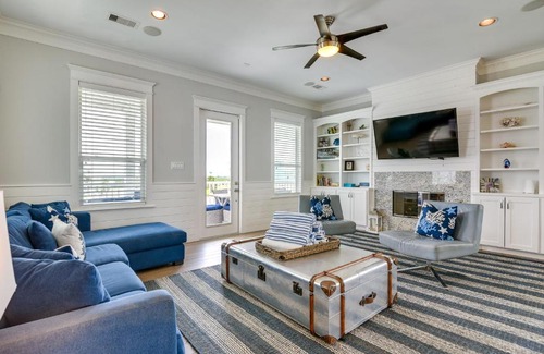 Beachside Village House | Walk to Ocean Beach House with 2 Decks in Galveston
