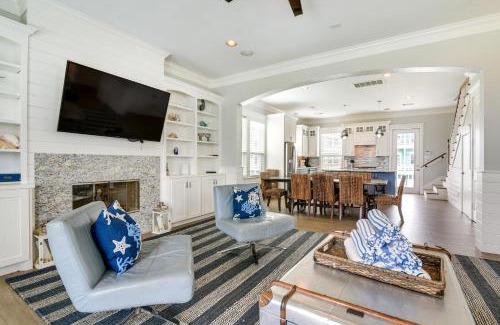 Beachside Village House | Walk to Ocean Beach House with 2 Decks in Galveston