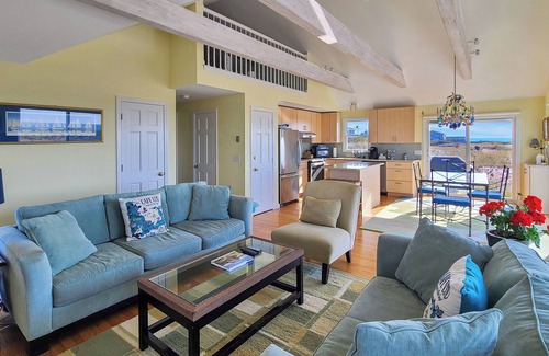 North Truro Cottage | Waterfront 2BD Cottage: RIGHT ON THE BEACH, Water View, Direct Beach/Water Access, Lovely Deck & A/C
