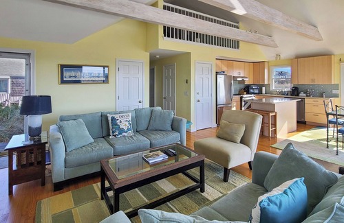 North Truro Cottage | Waterfront 2BD Cottage: RIGHT ON THE BEACH, Water View, Direct Beach/Water Access, Lovely Deck & A/C