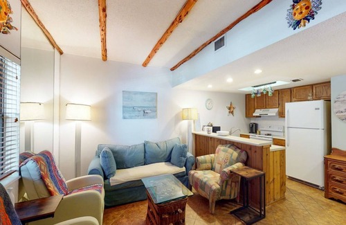 South Padre Island Condo | Waterfront condo near the beach with pool, hot tub & fireplace - dog-friendly