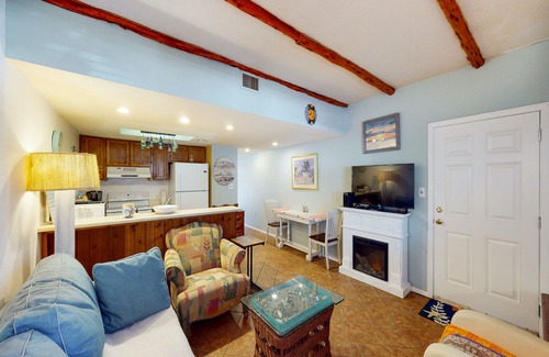 South Padre Island Condo | Waterfront condo near the beach with pool, hot tub & fireplace - dog-friendly