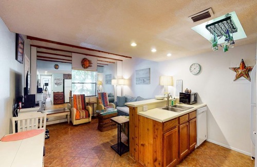 South Padre Island Condo | Waterfront condo near the beach with pool, hot tub & fireplace - dog-friendly