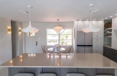 Saint James City House | Waterfront getaway direct Gulf access, open living area two bed and two baths