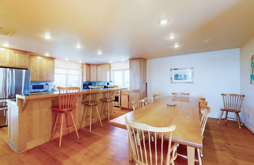 Buxton House | Waterfront house with private hot tub, pool, ocean view, & AC - walk to dining