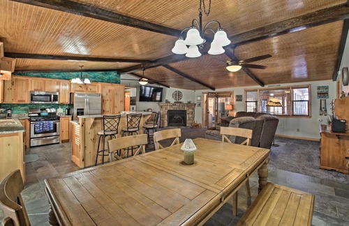 Mid America House | Waterfront Lake Hamilton House with Boat Dock!