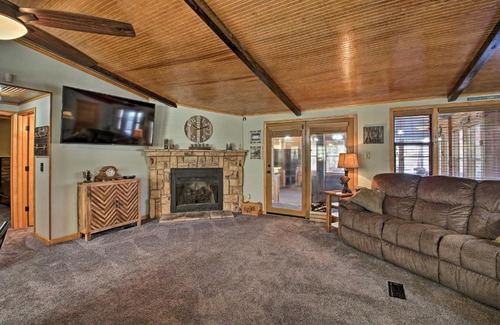 Mid America House | Waterfront Lake Hamilton House with Boat Dock!