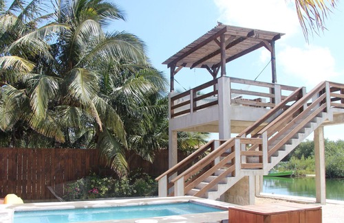 San Pedro House | Waterfront Oasis w/ Pool & 20ft Raised Deck, WiFi, A/C All Rooms - No Clean Fee