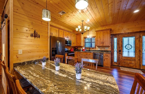 Broken Bow Cabin | Waterfront On The Mt. Fork River, Fox Island Is Totally Secluded and Private!