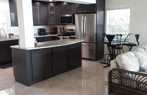 Indian Rocks Beach House | Waterfront Retreat: Pool Table, Dock, Golf Cart!