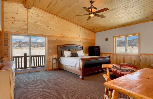 Lake George House | Waterfront Ranch Cabin w/Jacuzzi & Mountain Views