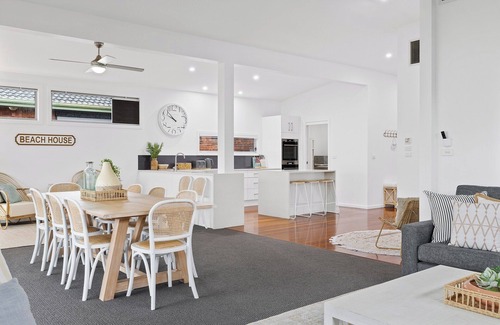 Central Coast House | Waterfront Sunset Getaway & Pool Sleeps 16
