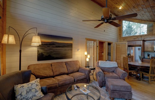 Bryson City Cabin | Watershed 9 - Rustic Luxury Cabin with Long Range Views