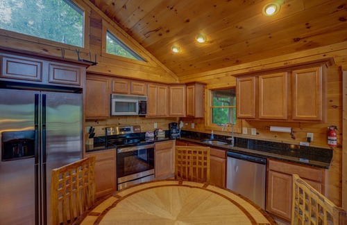 Bryson City Cabin | Watershed 9 - Rustic Luxury Cabin with Long Range Views