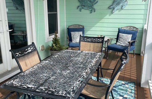 Kure Beach House | Welcome to “Happy Ours” with Ocean Views & just 120 steps to the Beach!