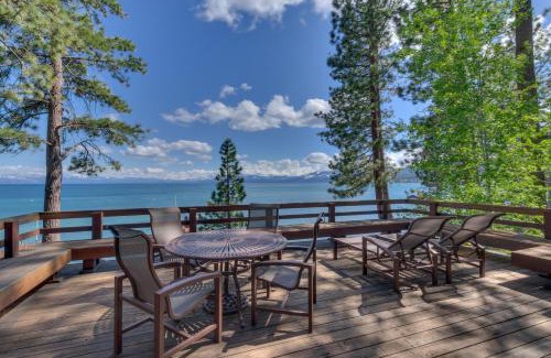 Tahoe City House | Whispering Pines by Tahoe Getaways - Lakefront w Private Pier, Buoy w Pool Table & Fireplace
