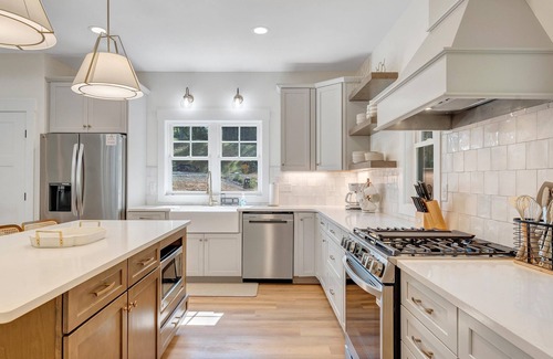 Moneta House | Whispering Pines Estate, Waterfront Luxury w/Covered Verandas + Heated Salt Pool, Hot Tub, Dock!