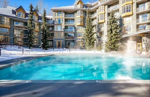 Whistler Cay Heights Apartment | Whistler Village studio with pool and hot tub, walk to lifts