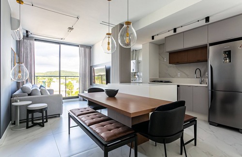 Jurere Apartment | WI-FI 300MB | Rooftop with Pool in Jurerê #JA15