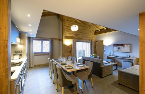 Les Houches Apartment | Wifi, fitness, swimming pool, balcony, parking, tv, ski locker, 80m², Les Houches