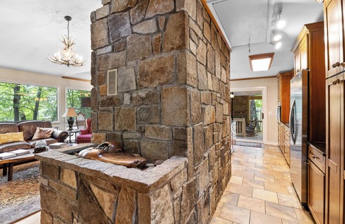 Wildwood Mountain Cabin | Wildwood Mountain Cottage | Covered Deck and Wood Burning Fireplace