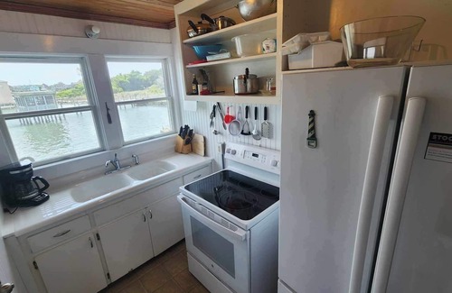 Ocracoke House | Windmill Point: Perfect location to watch the ferries come and go.