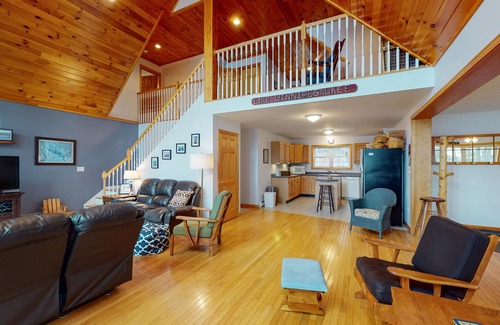 Moultonborough House | Winnipesaukee Lake Home for 12 with Large Sand Beach