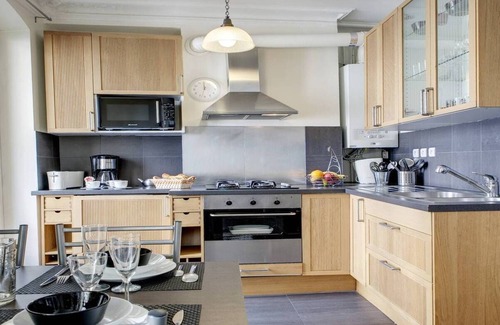 Strasbourg -Saint-Denis Apartment | With modern yet typical Parisian design elements surrounded by French Gastronomy