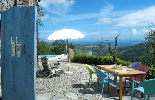 Pietrabruna House | Wonderful private villa for 5 guests with WIFI, private pool, TV and patio
