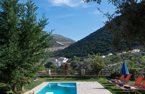Vlichada Villa | Wonderful private villa with A/C, WIFI, private pool, TV, balcony, panoramic view and parking