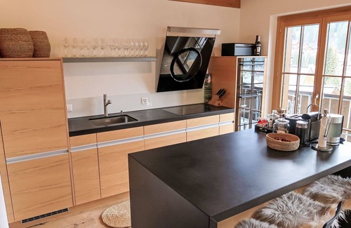 Laax House | Wonderful private villa for 8 people with WIFI, TV, patio and panoramic view