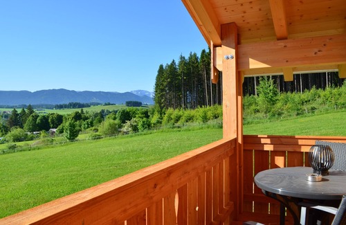 Lechbruck House | Wooden chalet with sauna in an idyllic location on the edge of the forest with a fantastic view