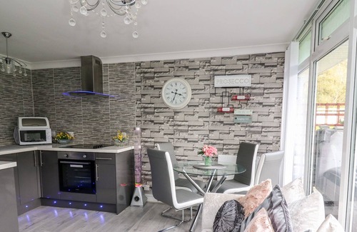 New Quay Cabin | WOODLAND FOREST, family friendly, with hot tub in New Quay