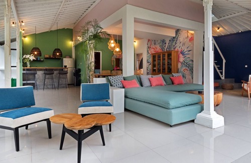 Petitenget Villa | Work From Home @Eclectic 3BR Tropical Stylish Private Villa Walk to Beach