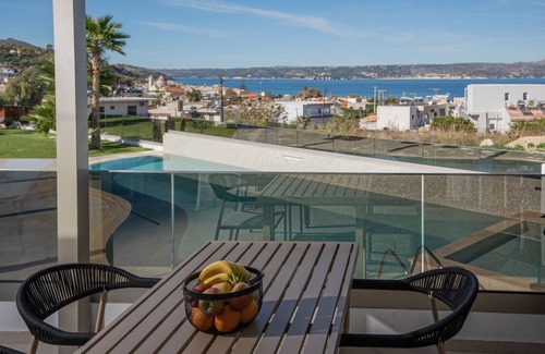 Kalyves Apartment | Xenodiki, Amphimatrion Luxe Apt, 750m to the beach, common pool & lovely view