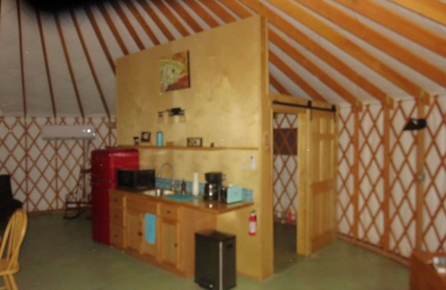 Buhl House | Your own private spa! Yurt with natural geothermal hot water.
