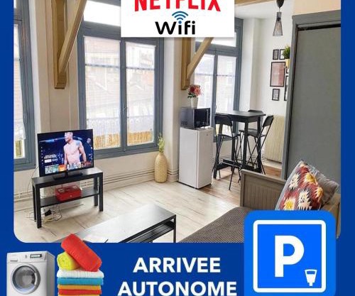 015 CHIC & COSY STUDIO 41m2 HYPERCENTRE WIFI SMART TV NETFLIX