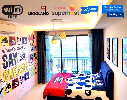 1-4pax Mickey Mouse 1bedrm at Puteri Harbour, Teega Suite, Legoland, Lego, Iskandar