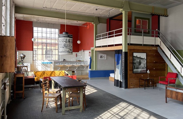 116 m² large loft in the industrial style, in the middle of the Leipzig Cotton Mill