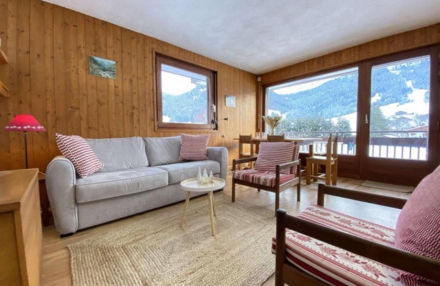 1st floor, view open, tv, ski locker, 41m², Praz sur Arly