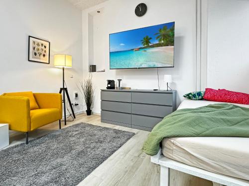 2 Zimmer Apartment für 6 P, 15 min zum Flughafen