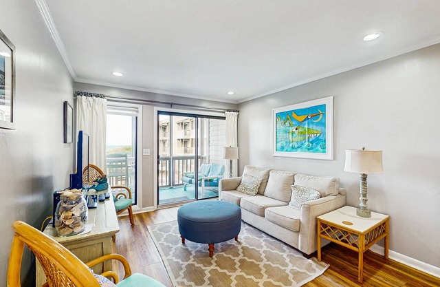 2nd-Floor Condo in Oceanfront Location w/Shared Pool, Balcony, Free WiFi