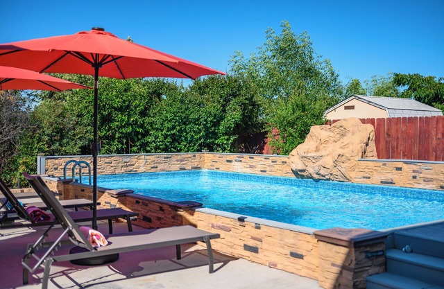 3BR w/Pool ｜Jacuzzi ｜BBQ｜Fire Pit ｜King Bed