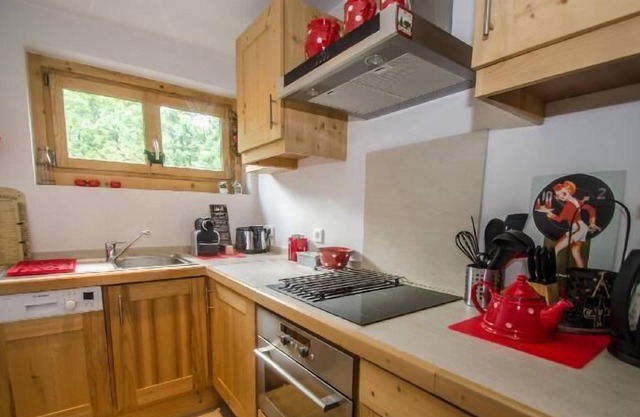 3rd floor, balcony, fireplace or stove, tv, ski locker, 77m², Chamonix