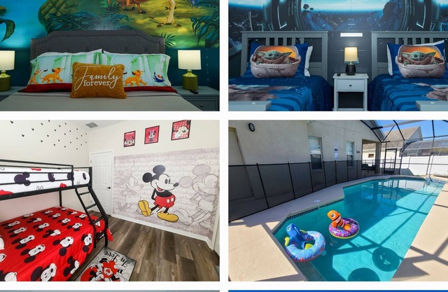 4 BR Entire Home near Disney with Pool.Themed Rooms.Star War.Mickey & Lion King