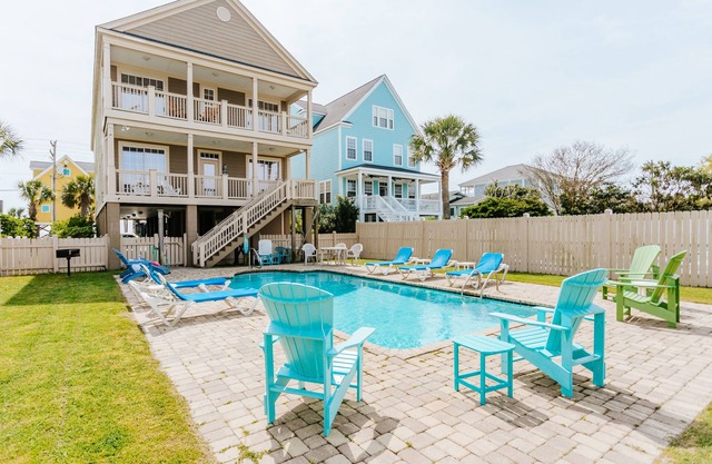 6 bedroom-5.5 bathrooms in the heart of Garden City Beach*Heated Pool*